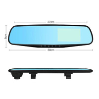 4.3 Dual-lens Hd Night Vision Driving Recorder with Parking Monitoring and Motion Detection - Vs6 Car thumbnail