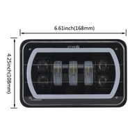 5 Inch 30W Dc 10 - 30V 7200Lm Ip67 Car Led Turn Signal / Headlight With Angel Eyes thumbnail