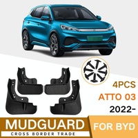 For Byd Atto 03 Yuan Plus 2022 4Pcs / Set Car Auto Soft Plastic Splash Flaps Fender Guard thumbnail