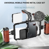 Smartphone Video Rig With Stabilizer Handles For Vlogging And Live Broadcast thumbnail