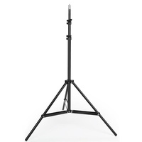 Professional Aluminum Lighting Stand For Studio Flash - 68-200Cm Height Black thumbnail