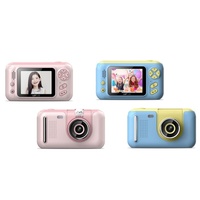 2.4 Hd Reversible Kids Camera + 16gb Memory Card & Reader - Yellow / Blue thumbnail