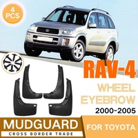 For Toyota Rav4 Wheel Eyebrow 2000-2005 4Pcs / Set Car Auto Soft Plastic Splash Flaps Fender Guard thumbnail