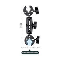 Universal Dual-head Motorcycle Handlebar Mount Holder thumbnail
