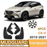 For Mazda Cx-3 2015-2021 4Pcs / Set Car Auto Soft Plastic Splash Flaps Fender Guard thumbnail