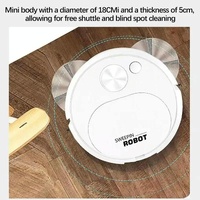 Smart Usb Charging Robot Vacuum for Family Cleaning - Yellow thumbnail