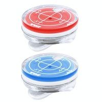 Magnetic Golf Cap Clip with Ball Marker - Mk011 - Red thumbnail