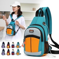 Outdoor Crossbody Bag Earphone Hole - Green thumbnail
