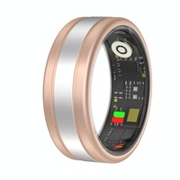 Smart Ring With Heart Rate Blood Oxygen Sleep Tracking - R18 Size 9 - Black thumbnail