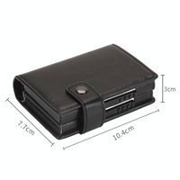Secure Dual Card Wallet with Rfid Blocking - Mad Horse Black thumbnail