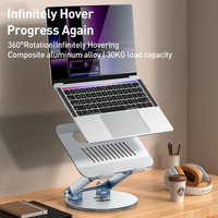 Silver Foldable Swivel Laptop Stand thumbnail