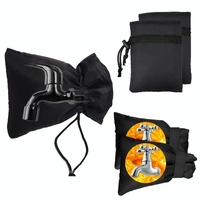 Outdoor Faucet Frost Protection Cover - Oxford Cloth Hook and Loop Fastener Black thumbnail