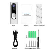 Smart Wireless Video Doorbell With Night Vision & Motion Detection - Black thumbnail