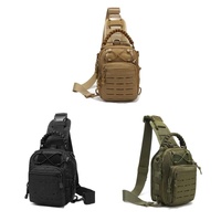 Multifunctional Laser Cut Crossbody Bag For Outdoor Sports - Khaki thumbnail