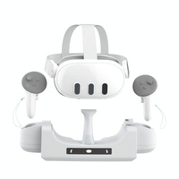 Gray Wall Mount for Meta Quest 3 Vr Helmet Charging thumbnail