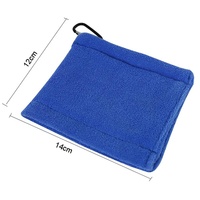 Blue Terry Towel for Wet and Dry Golf Cleaning with Hook thumbnail