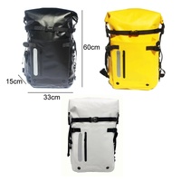 Waterproof Diving Fins Bag Scuba Swimming Backpack - Black thumbnail