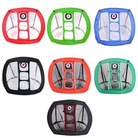 Foldable Square Golf Net for Indoor Practice - Red thumbnail