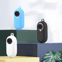 Silicone Camera Case Set with Lanyard for Insta360 Go2 - Black thumbnail