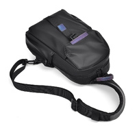Lightweight Waterproof Men Chest Bag Cycling Shoulder Bag - Black thumbnail