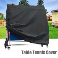 Waterproof Outdoor Table Tennis Cover - 165x70x185cm - Black / Silver thumbnail