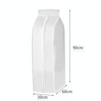 Waterproof Hanging Storage Bag for Dustproof Organization - White thumbnail