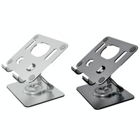 Universal Tablet Stand - 360 Degree Rotating Foldable - Silver thumbnail