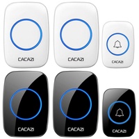 Wireless Waterproof Smart Doorbell - 2 Battery Options - White thumbnail