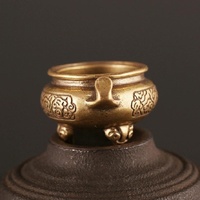 Vintage Brass Tripod Censer for Home Decor thumbnail