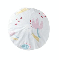 Modern Minimalist Floral Floor Fan Cover - 48cm - Yellow thumbnail