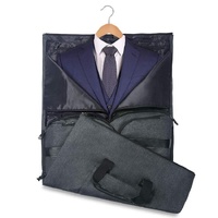 Compact Travel Suit Storage Bag - Foldable - Grey thumbnail