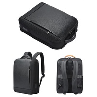 Large Capacity Cowhide Laptop Backpack with Usb & Type-c Port thumbnail