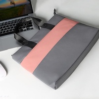 Universal Portable Laptop Liner Bag - Pink / Gray - 14.1-15.4 Inches thumbnail