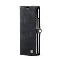 Vintage Rfid Leather Phone Case for Samsung Galaxy z Fold 4 - Wine Red thumbnail