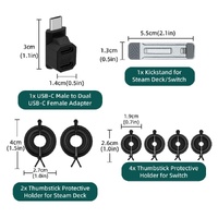 8-piece Raptor Protection Kit for Nintendo Switch and Steam Deck - Universal Fit thumbnail