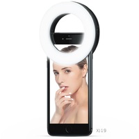 Selfie Ring Light for Mobile Phones - Beauty Enhancer - White thumbnail