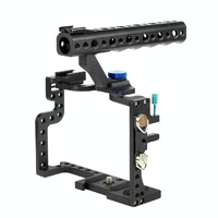 Panasonic Lumix Gh3 / Gh4 Video Cage Stabilizer With Metal Handle Black thumbnail