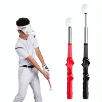 Indoor Golf Swing Practice Stick with Sound Assistant - Black thumbnail