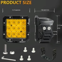 35W / 4000Lm / 6000K / Dc 9 - 30V Car 5 Inch Square Work Light - White thumbnail