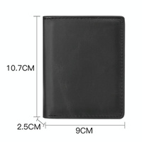 Rfid Blocking Short Wallet with Automatic Pop Up - Black thumbnail