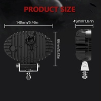 5.5 Inch Elliptical Hybrid Luminous Seagull Angel Eye Car Work Light thumbnail