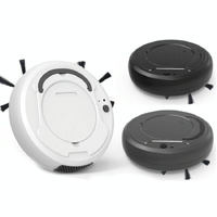 Smart 3-in-1 Robot Vacuum with Wet / Dry Mopping - Rechargeable & Auto Cleaning - Black - White thumbnail