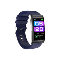 Smart Watch With Heart Rate And Blood Pressure Monitoring - Colour Screen - Black thumbnail