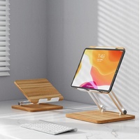 Adjustable Wooden Laptop Stand - Darkwood thumbnail