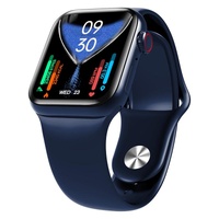Waterproof Smart Watch With Colour Screen - 1 Inch - Black thumbnail