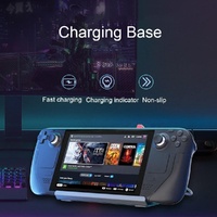 Steam Deck Charging Base Handheld Stand Charger Silver Gray thumbnail