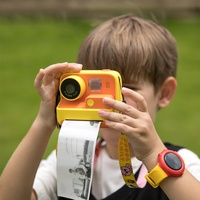 2-inch Dual Lens Instant Print Camera for Children - 4800w Pixel - Without Memory Card Pink thumbnail