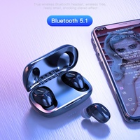Wireless Bluetooth 5.1 Headset - True Compact and Colourful - Black thumbnail