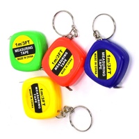 Compact Square Tape Measure Keychain - Set of 4 thumbnail