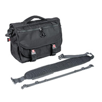 Waterproof Nylon Cycling Shoulder Bag Large Capacity Black thumbnail